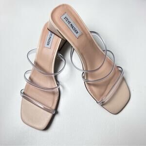 Steve Madden Hanya Women's Block Style Heel Double Strap Sandals Sz 8.5
